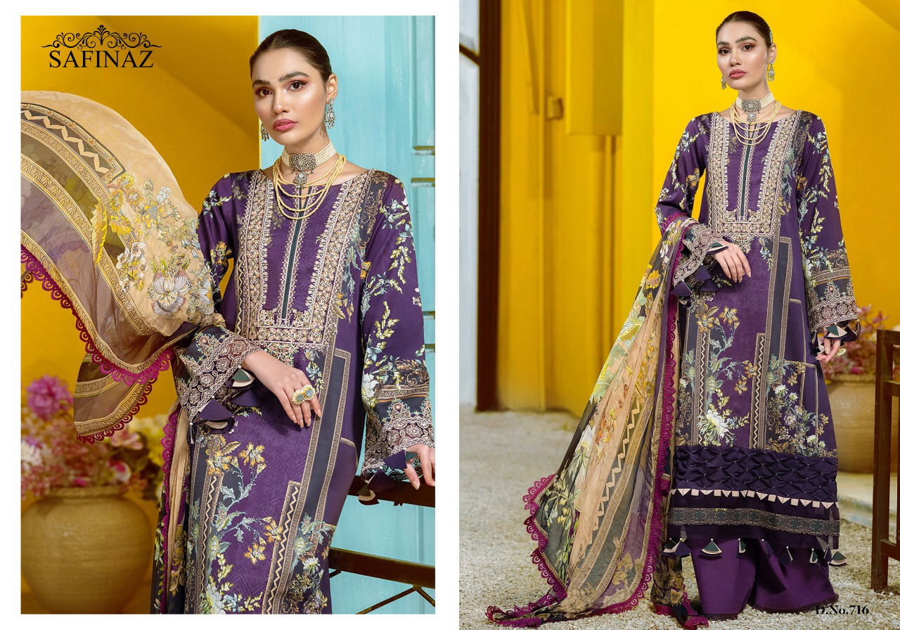Safinaz Firdous 7 Designer Ethnic Wear Lawn Cotton Pakistani Salwar Kameez Collection